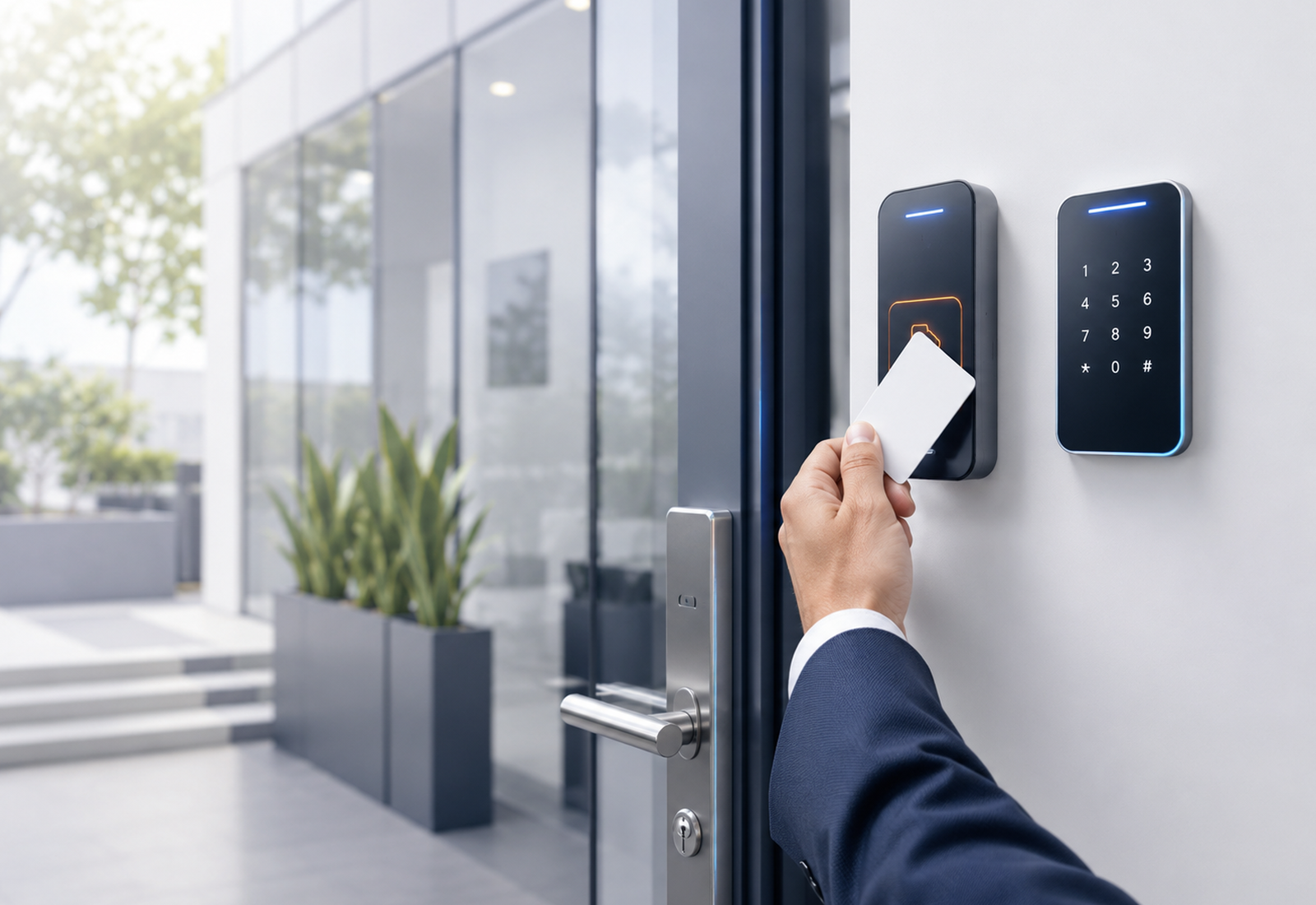 Access control card reader