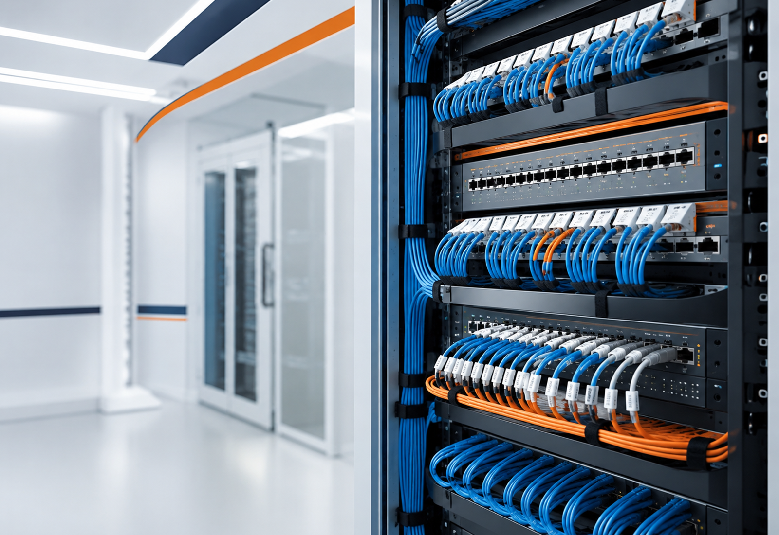 Network rack and structured cabling